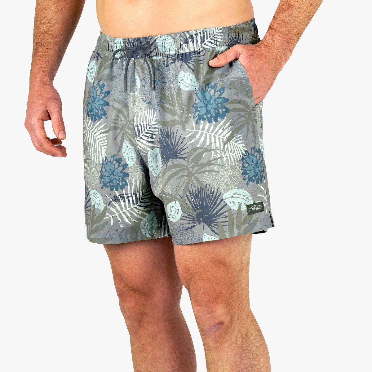 Strike Printed Swim Trunks