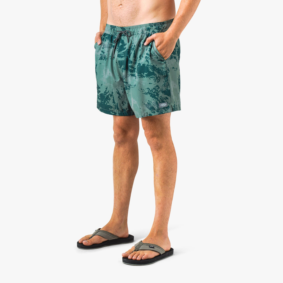Strike Printed Swim Trunks