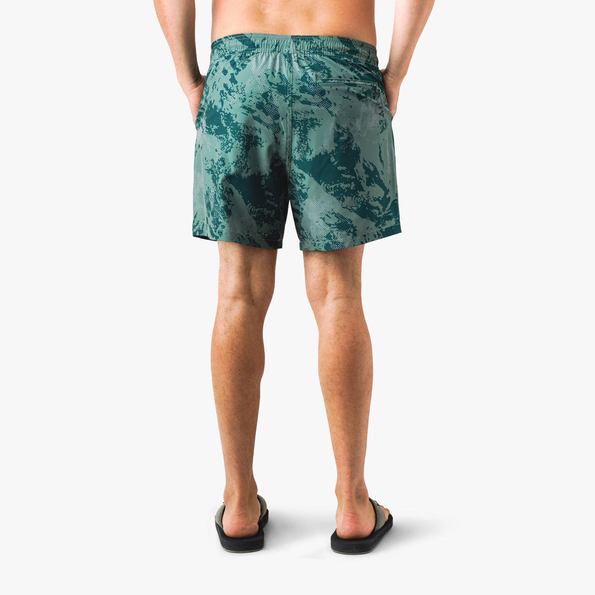 Strike Printed Swim Trunks