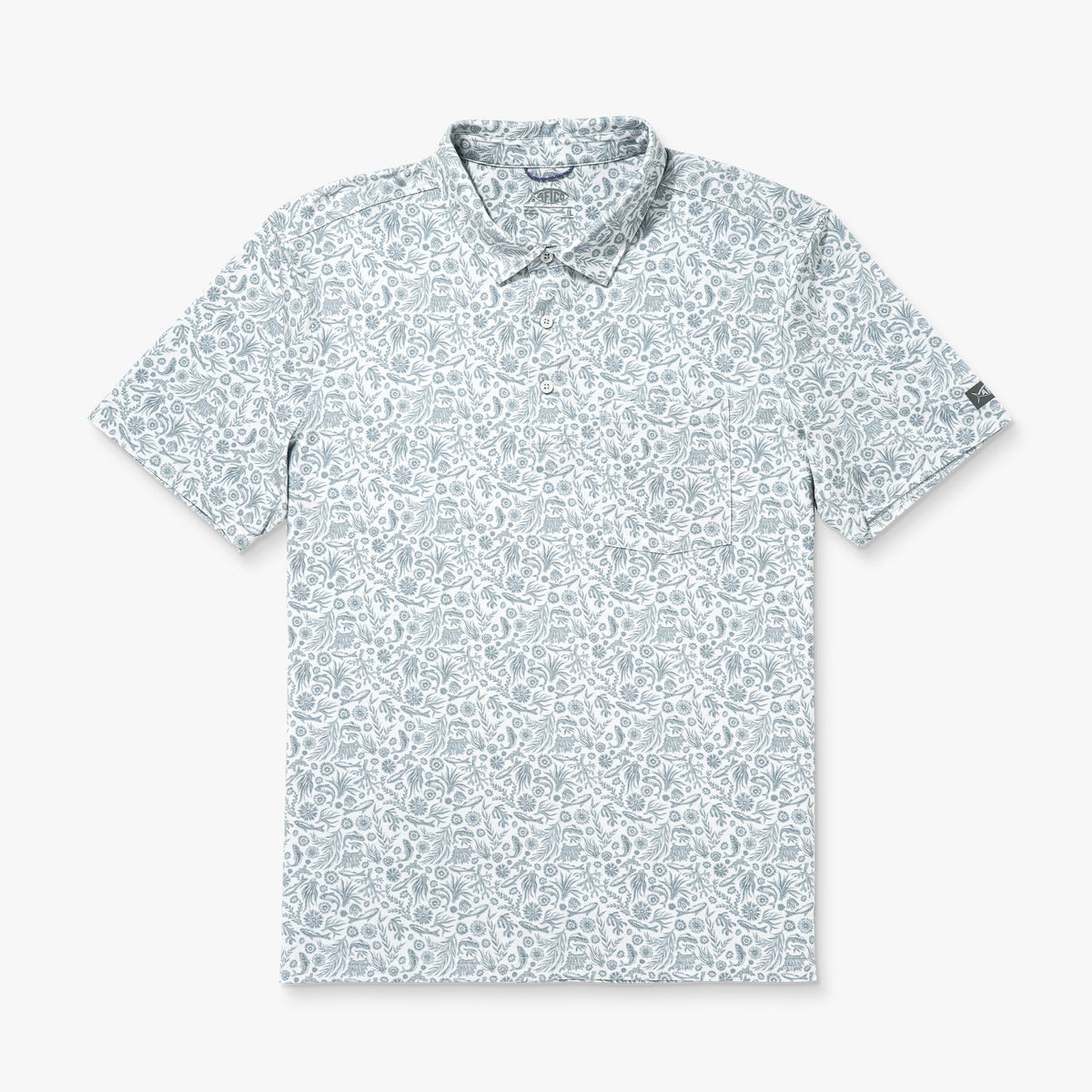 Qualifier Printed Performance Polo Shirt