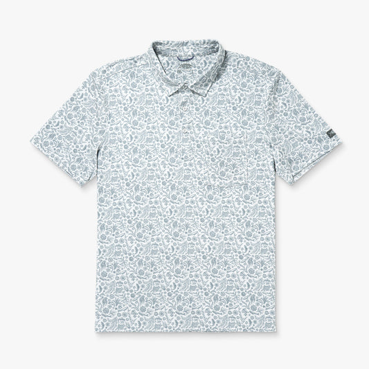 Qualifier Printed Performance Polo Shirt