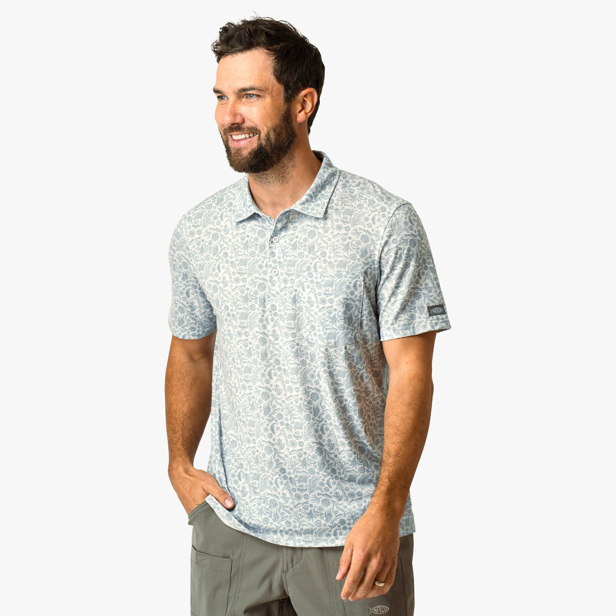 Qualifier Printed Performance Polo Shirt