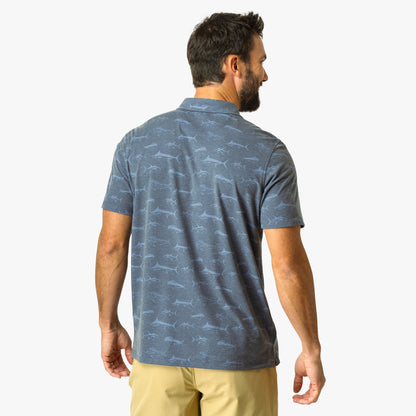 Qualifier Printed Performance Polo Shirt