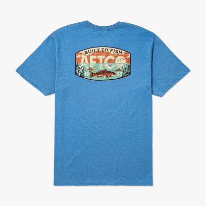 Grass Flat Short Sleeve Men's Fishing T-Shirt