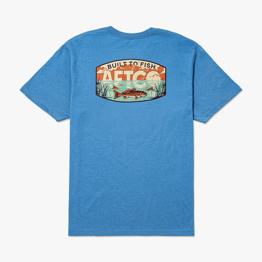 Grass Flat Short Sleeve Men's Fishing T-Shirt
