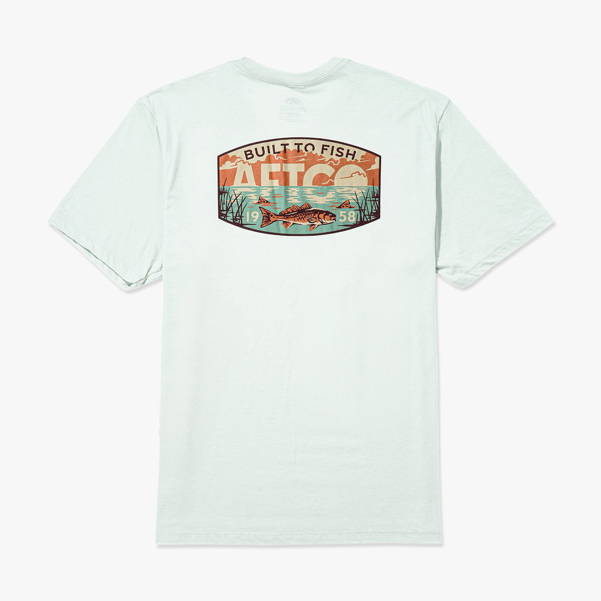 Grass Flat Short Sleeve Men's Fishing T-Shirt