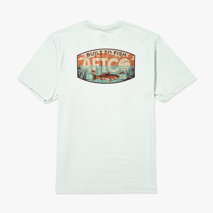 Grass Flat Short Sleeve Men's Fishing T-Shirt
