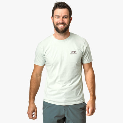 Grass Flat Short Sleeve Men's Fishing T-Shirt