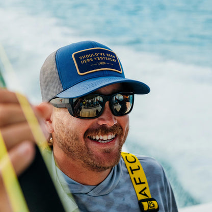 Should've Been Here Yesterday Fishing Trucker Hat