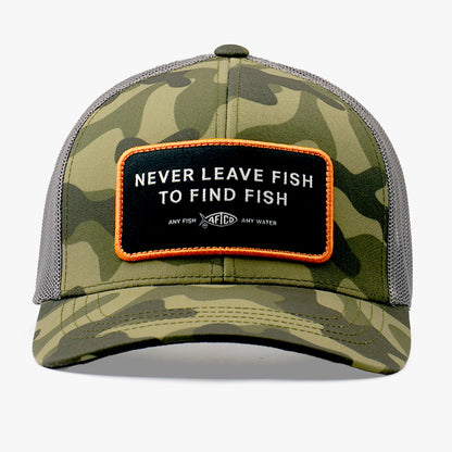 Never Leave Fish to Find Fish Trucker Hat