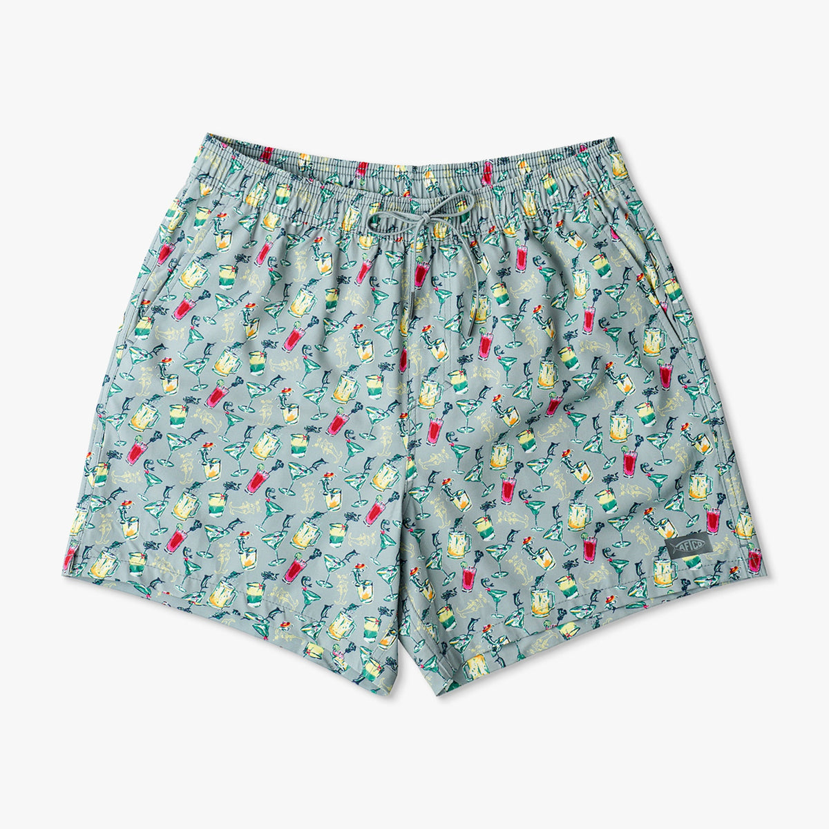 Strike Printed Swim Trunks