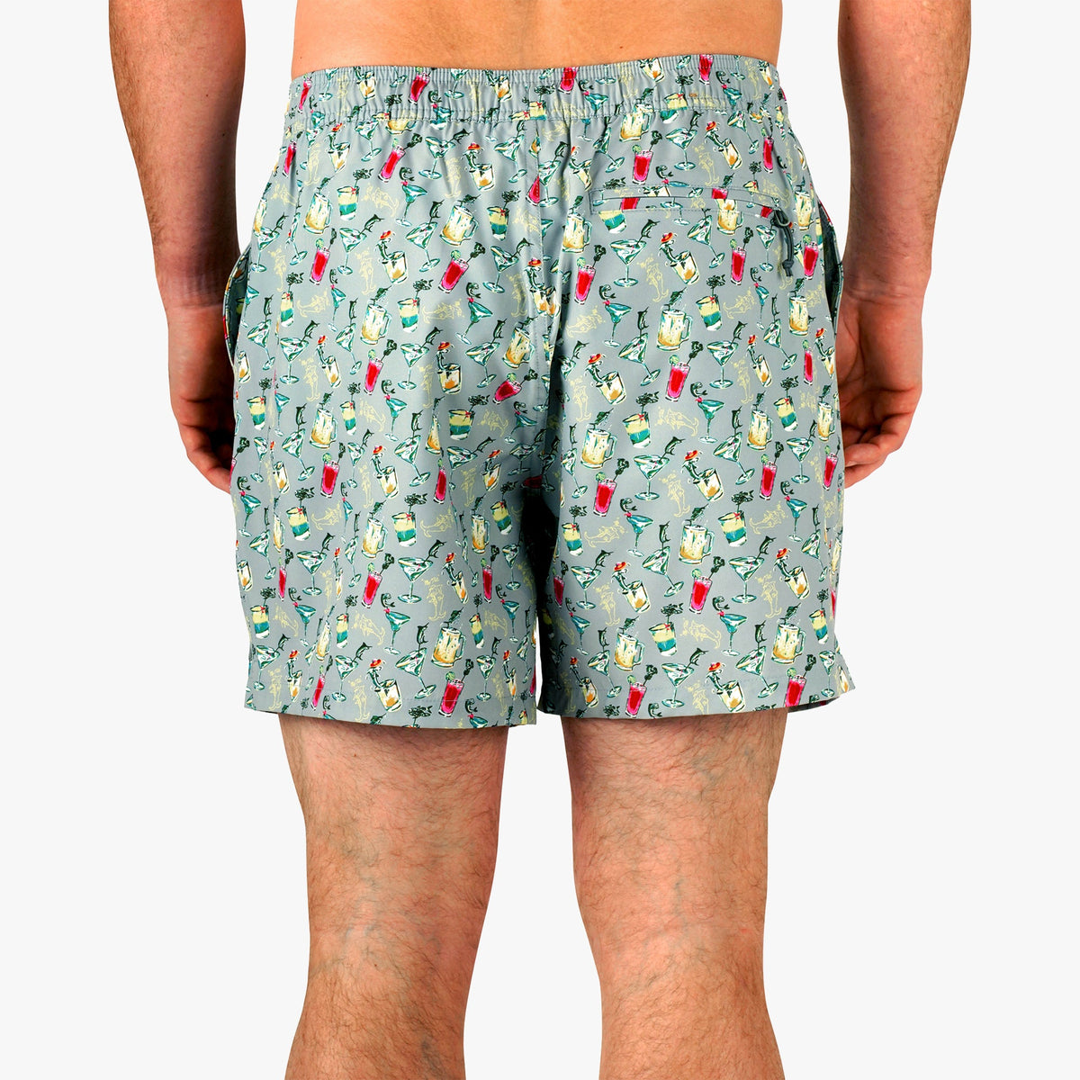 Strike Printed Swim Trunks