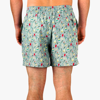 Strike Printed Swim Trunks