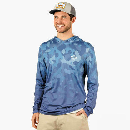 OG Camo UVX LS Hooded Fishing Shirt