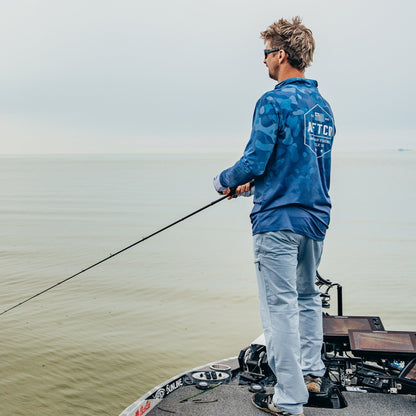 OG Camo UVX LS Hooded Fishing Shirt