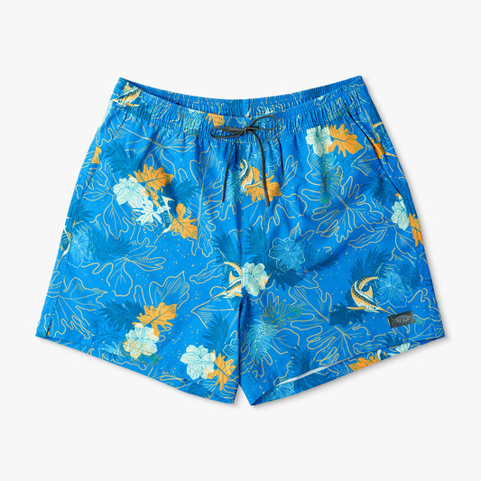 Strike Printed Swim Trunks