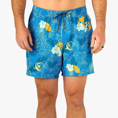 Strike Printed Swim Trunks