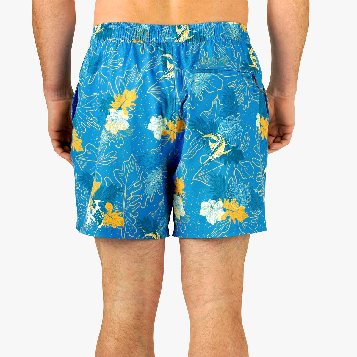 Strike Printed Swim Trunks