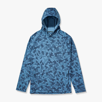 Coastal Layer Printed Camo Fishing Hoodie