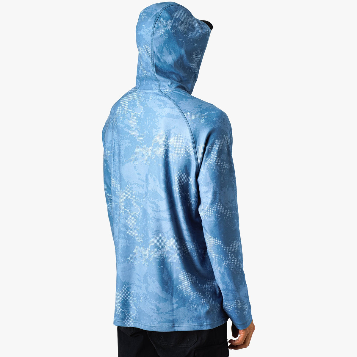 Coastal Layer Printed Camo Fishing Hoodie