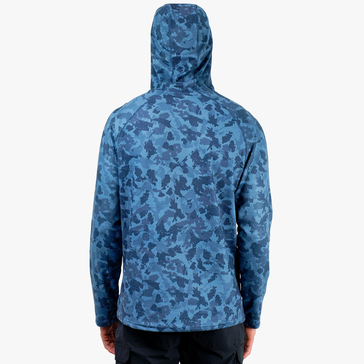 Coastal Layer Printed Camo Fishing Hoodie