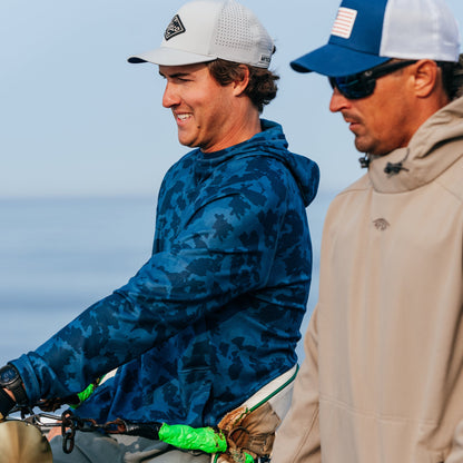 Coastal Layer Printed Camo Fishing Hoodie